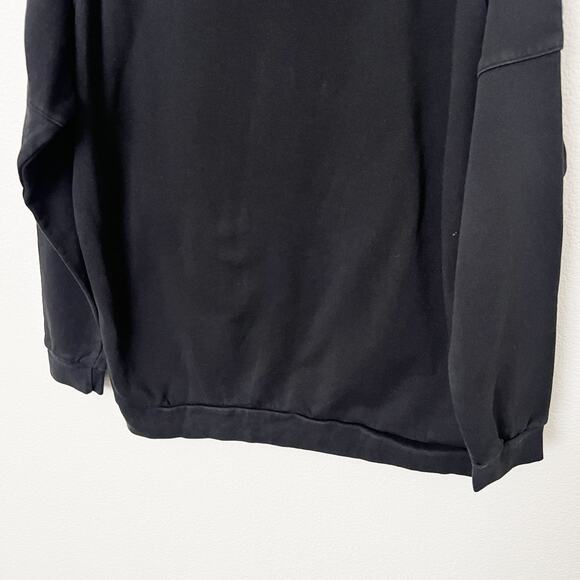 [Adidas] Black Originals Tape Fleece Pullover Hoodie Long Sleeve Men's Size XL - Picture 7 of 11